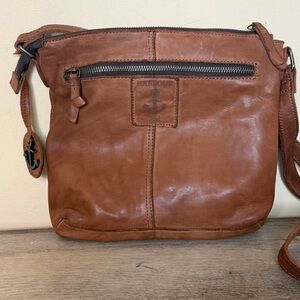 Harbor 2 Brown Leather Crossbody Bag